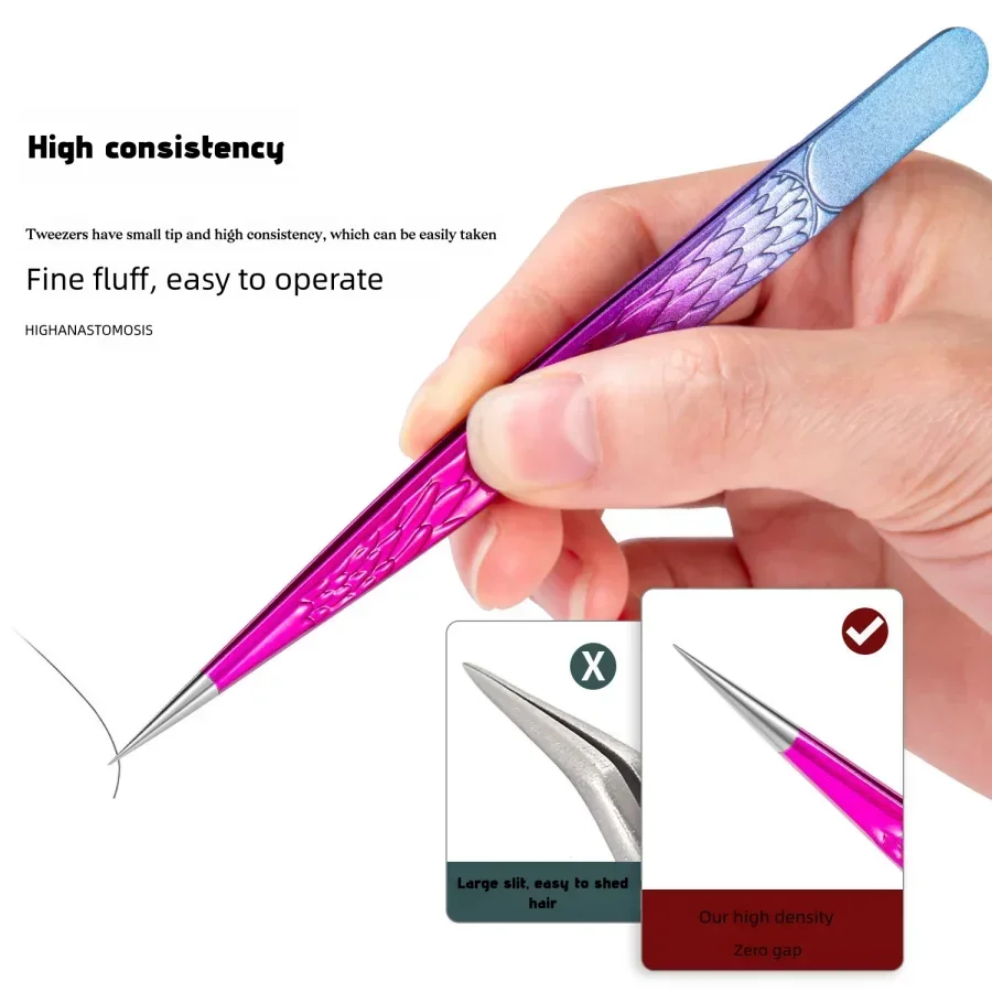 Pinzas Pinzas aislantes Punta para extensiones de pestañas 1 pieza Pinzas puntiagudas rectas Pinzas para pestañas Removedor de espinillas puntiagudas - imagen 3