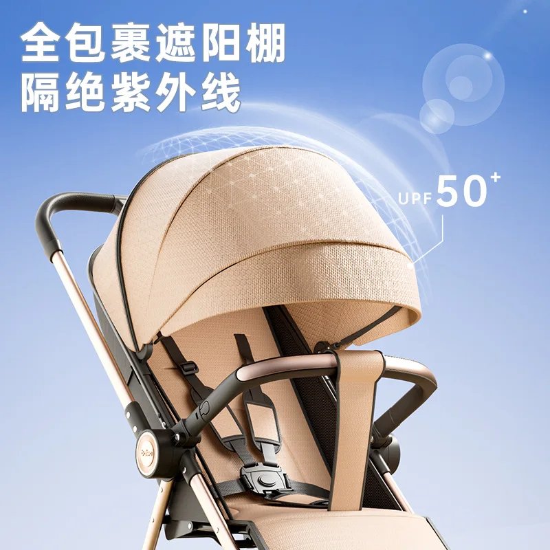 Carrito para caminar para bebé, carrito de viaje plegable con paraguas, carrito de bolsillo para bebé, ligero y compacto - imagen 2