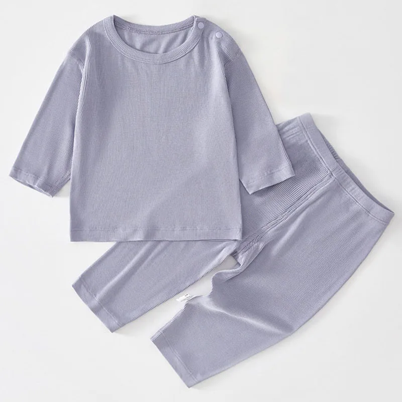 ropa verano recién nacido conjunto tops manga larga pantalón - imagen 4