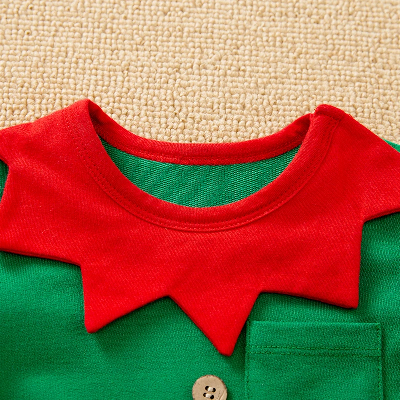Body bebé manga larga elfo Navidad - imagen 2