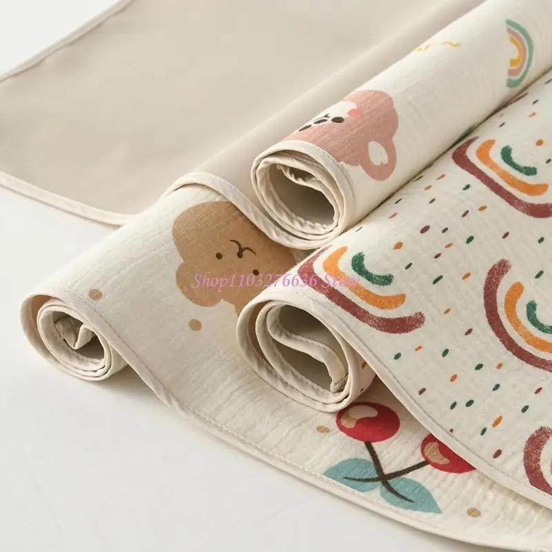 R6FD Baby Baby Implood Bed Bed Padting Portable Paver pañales Cubro algodón algodón - imagen 5