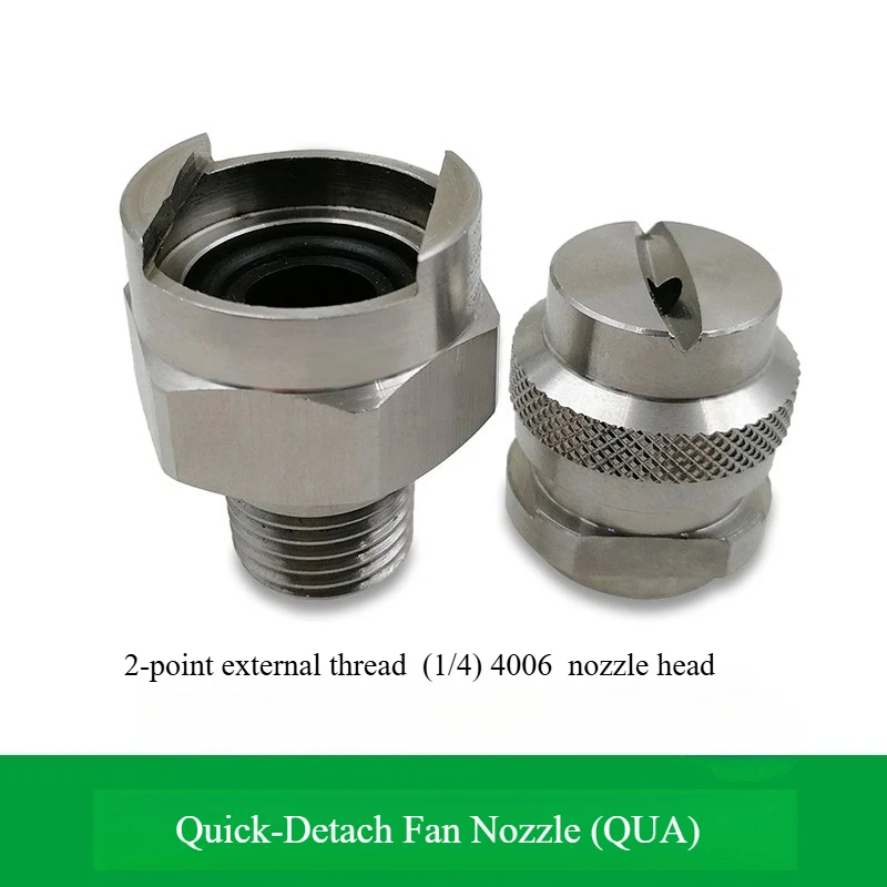 Boquilla tipo ventilador de instalación rápida de acero inoxidable, serie QUA y QVVA, limpieza Industrial, refrigeración, atomización y desengrasante, boquilla de enjuague - imagen 2