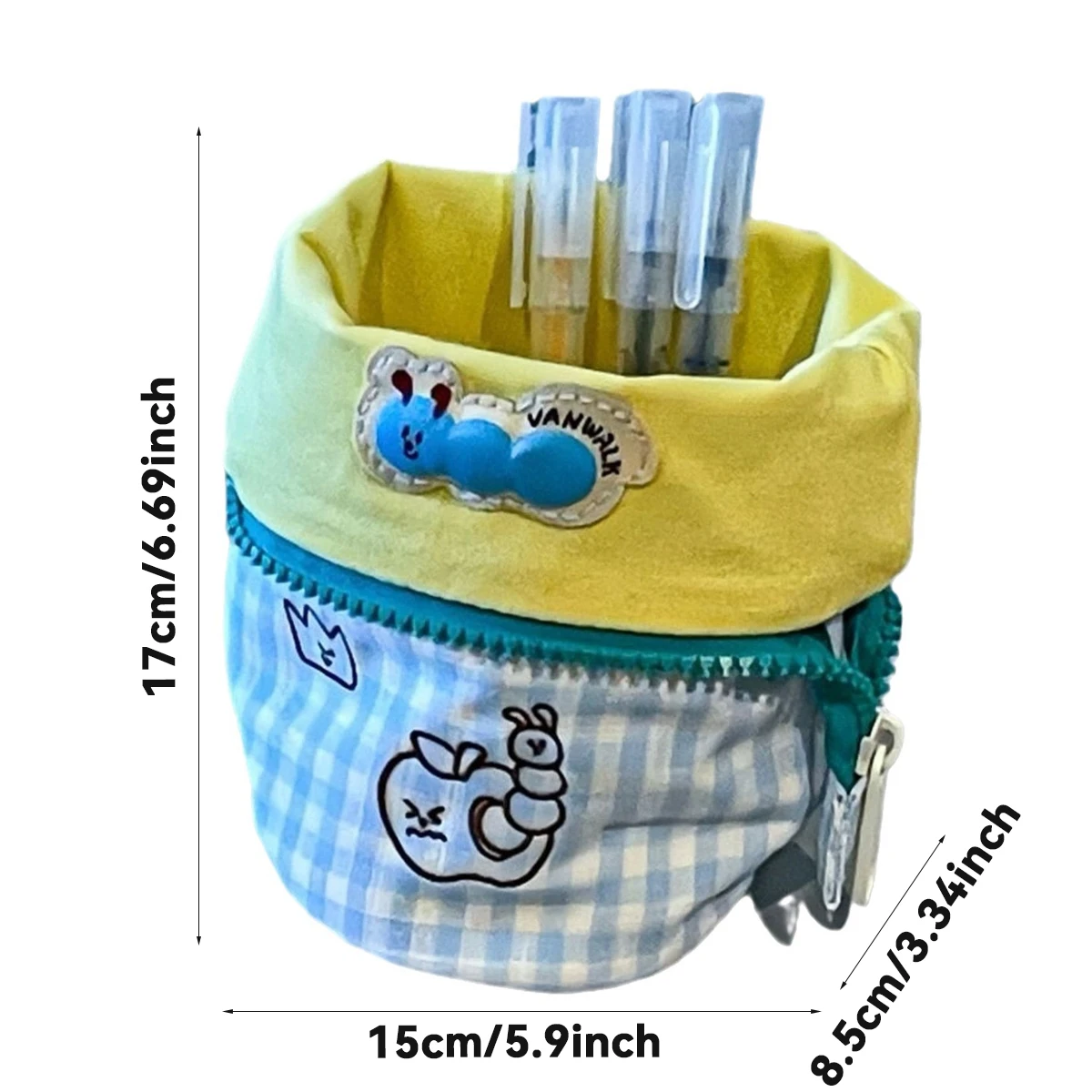 Estuche de lápices de gran capacidad para escolares estilo kawaii - imagen 5