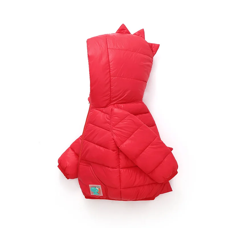 Chaqueta de plumón con capucha para bebé – Estampado dinosaurio 3D - imagen 4
