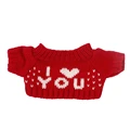 Letters in red