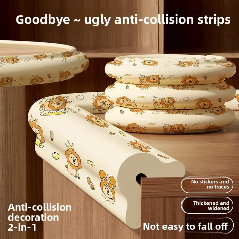 Protector de borde suave para niños: para esquinas, mesas, tira de parachoques segura para bebés, anticolisión, fácil de instalar, esencial para seguridad en el hogar. - imagen 2