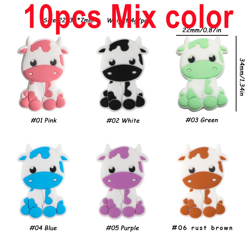 10pcs Mix Cow