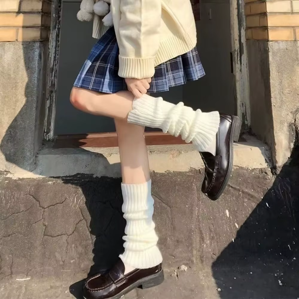 Calentadores térmicos de piernas para niña con forro polar y lazo - imagen 4