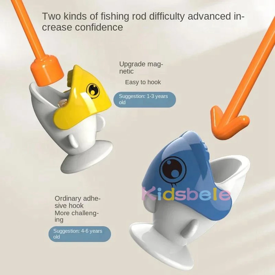 Juego de pesca magnético clásico: juguete eléctrico colorido para estanque de peces con tablero giratorio para entretenimiento sin fin para niños - imagen 3