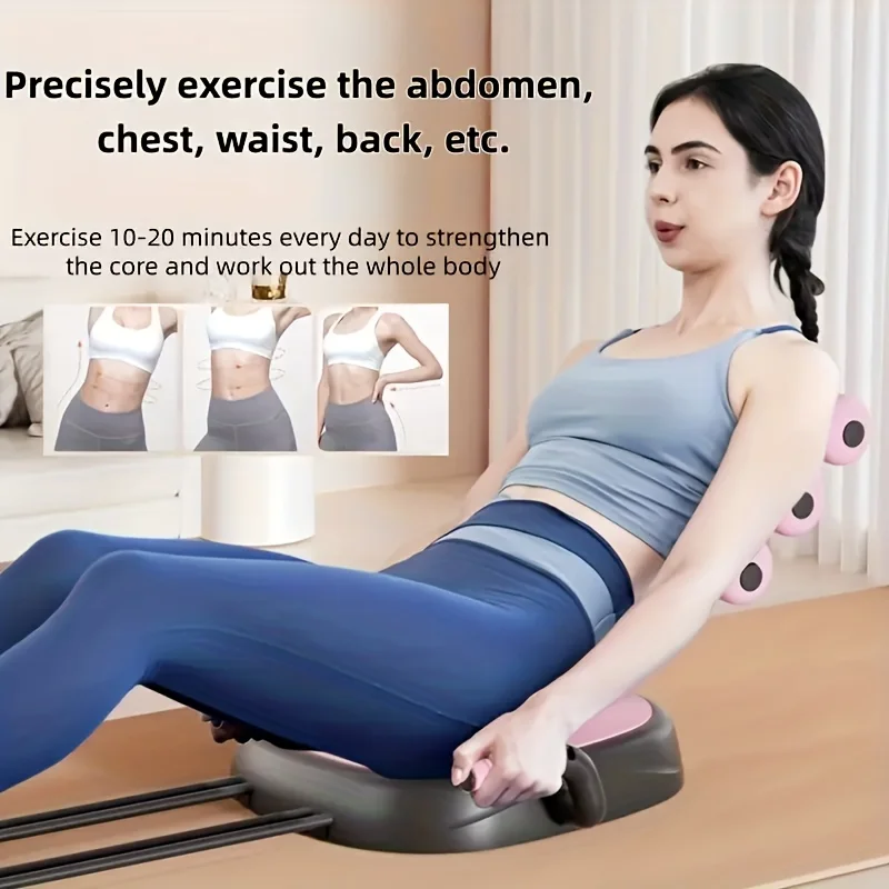 Máquina de abdominales con bandas de resistencia para core en casa - imagen 2