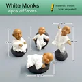 4pcs White Monks