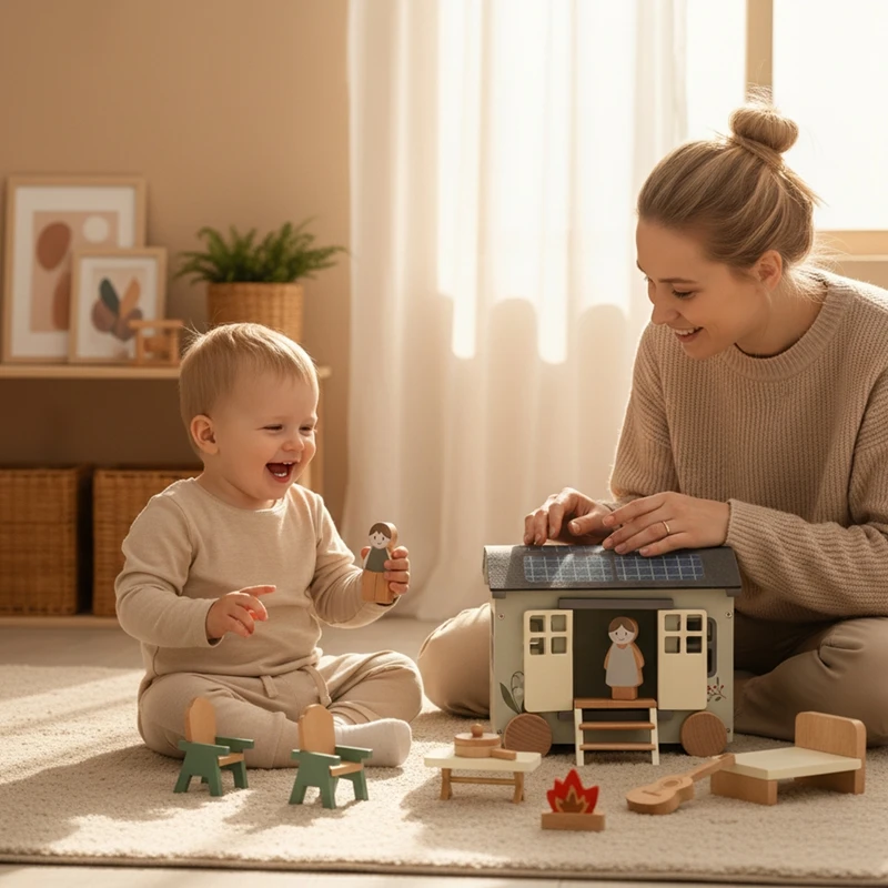 Los juguetes para acampar RV son juguetes Montessori para niños en escenarios para acampar, principalmente hechos de materiales plásticos respetuosos con el medio ambiente - imagen 3