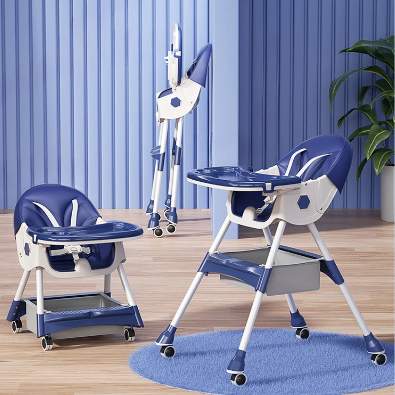 Asiento convertible para niños que ahorra espacio: silla de altura ajustable acolchada suave con diseño plegable para el hogar/viajes