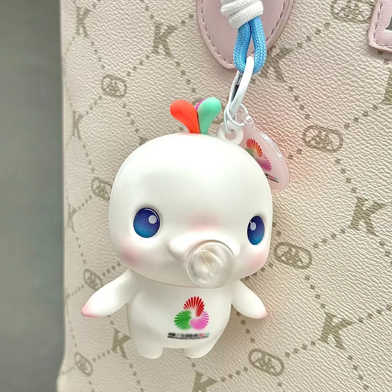 Da Wanji-Llavero de pollo, adorno para carrito, colgante para aliviar el estrés, colgante Oriental de buena suerte, decoración para colgar muñecas