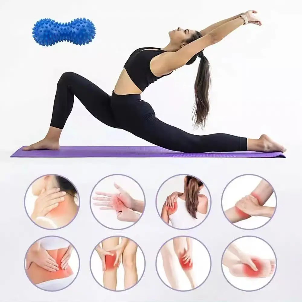 1/3/6 Uds bolas de masaje de pepino de mar-bolas de Fascia de pie-bolas de erizo de relajación muscular Fitness Yoga presión de relajación profunda - imagen 3