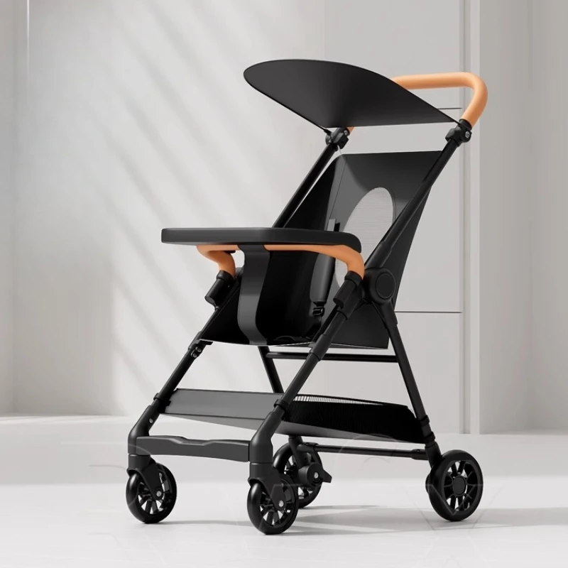 Carrito de paseo ultraligero con suspensión y ruedas pivotantes - imagen 4