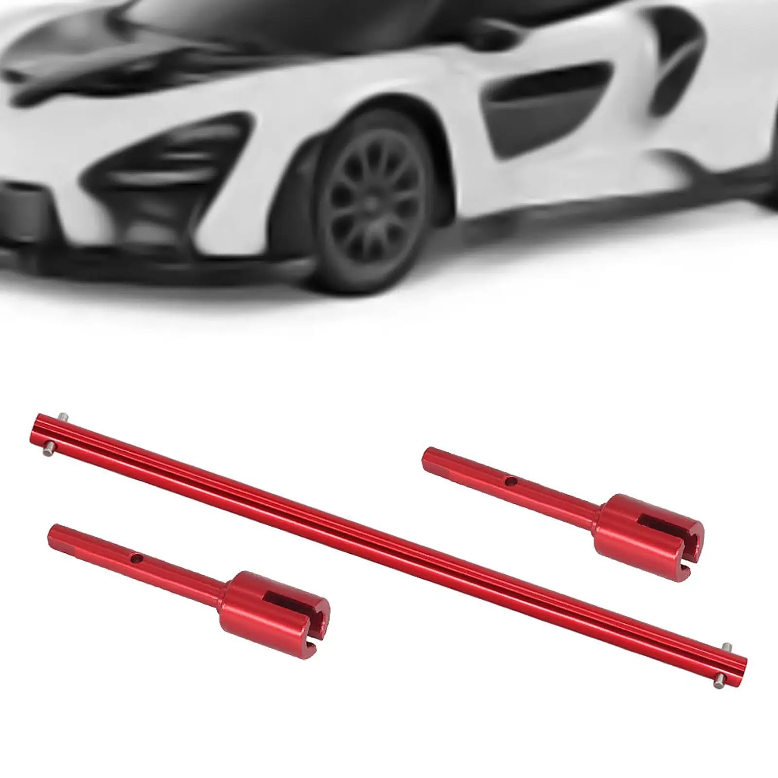 Propeller Shaft and Propeller Joint Set Easy to Install Heavy Duty Upgrade for TT02 TT02B 1:10 Scale Crawler DIY Accessory Car