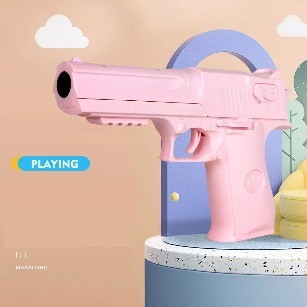 Pistolas de juguete para niños, pistola de plástico Manual, juguete de espuma para dardos, lanzador de modelo de tiro para niños y niñas, juegos al aire libre - imagen 5