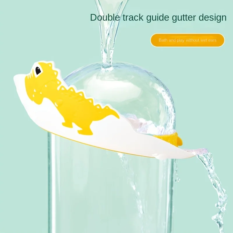 Gorro de champú impermeable de goma suave para bebé, artefacto de champú para niños, gorro de champú para bebé, protector de oídos impermeable - imagen 3