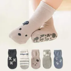 Calcetines antideslizantes para bebé de algodón con silicona - Verano