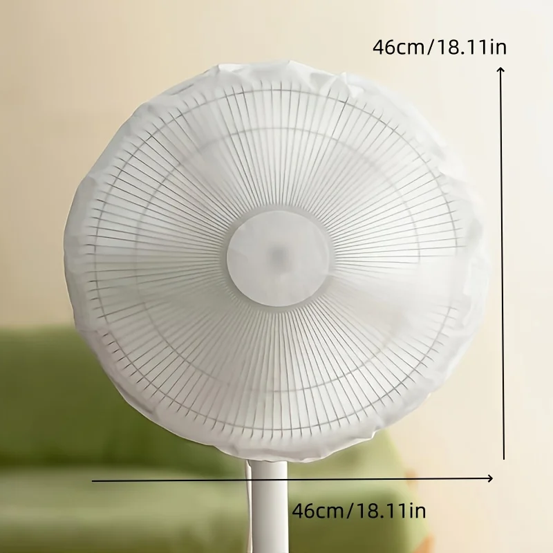 1 unidad de cubierta antipolvo para ventilador eléctrico, cubierta impermeable para ventilador a prueba de polvo, cubierta redonda para ventilador, bolsa para polvo para ventilador eléctrico - imagen 3