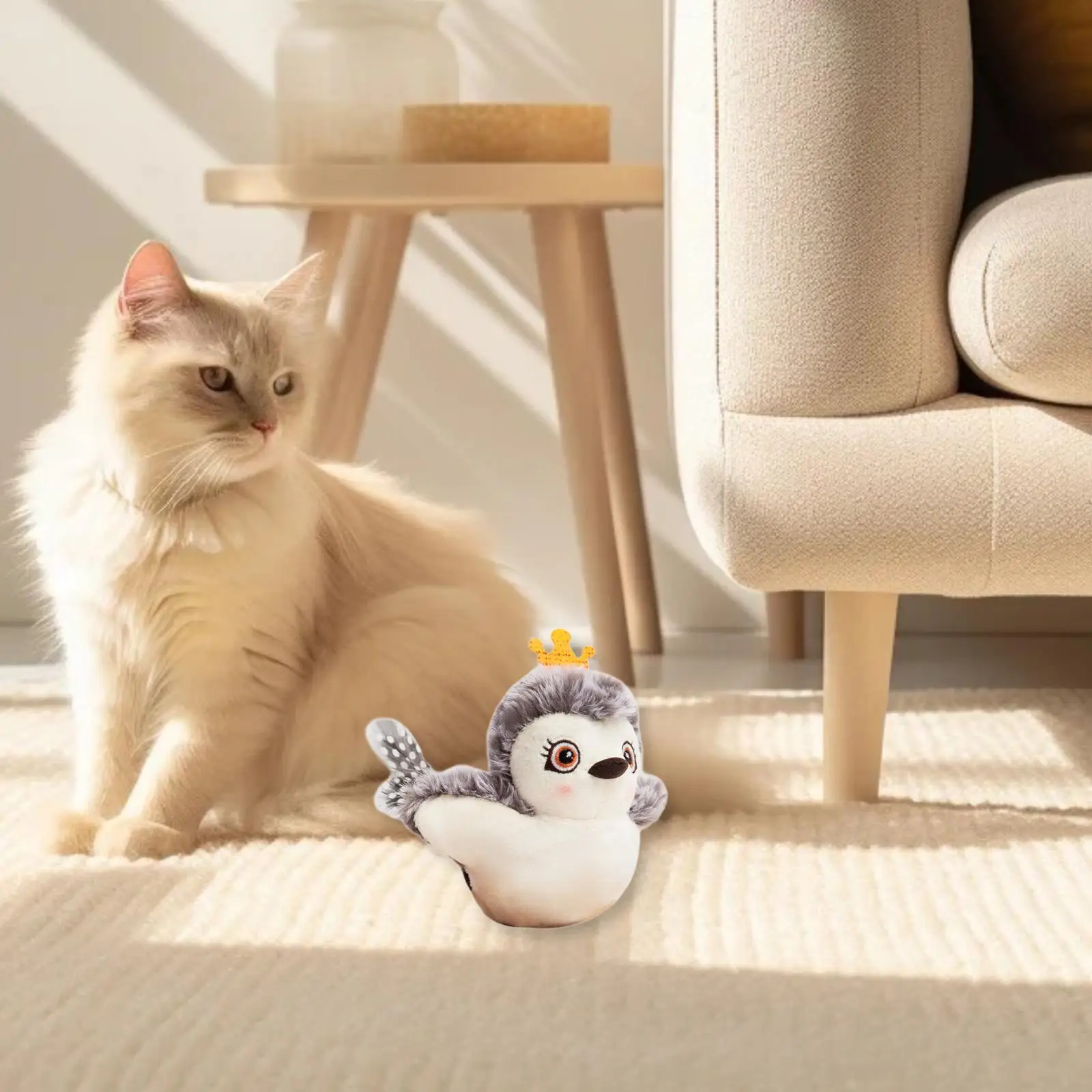 Interactive Kicker Exercise Toys Electric Interactive Cat Toy Soft Pet Toy for Bored Indoor Adult Cats Outdoor Kitten Exercise