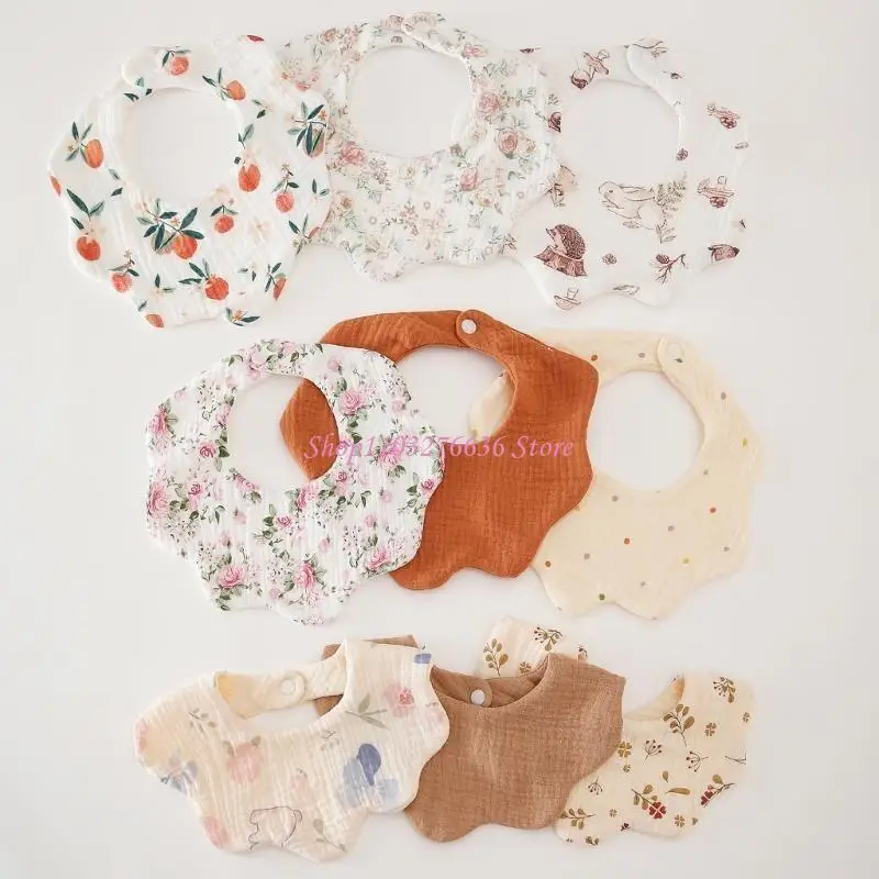 Actualizaciones R6FD Babero Babista Babero unisex Babero Babero 6 capas Recién nacidos - imagen 4