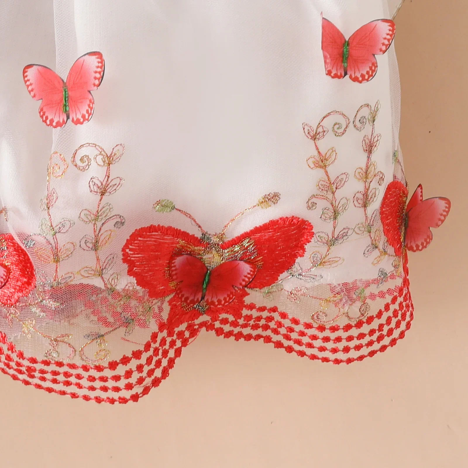 MILANCEL nuevo vestido de otoño para bebé 6M-3Y poliéster dulce estilo europeo-americano vestido para niñas pequeñas dulces ropa de mariposa 3D - imagen 4