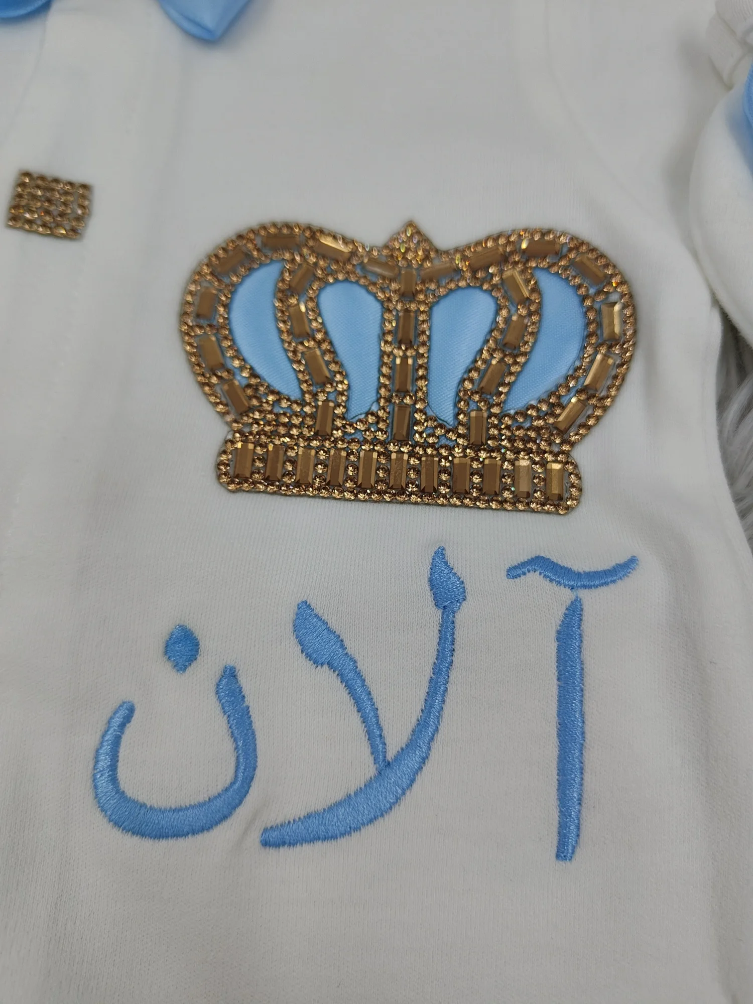 Dollbling corona nacarada Onederful Boho guardería cumpleaños niña malva rosa polvoriento traje francés encaje mono pastel Smash camisa conjunto - imagen 3