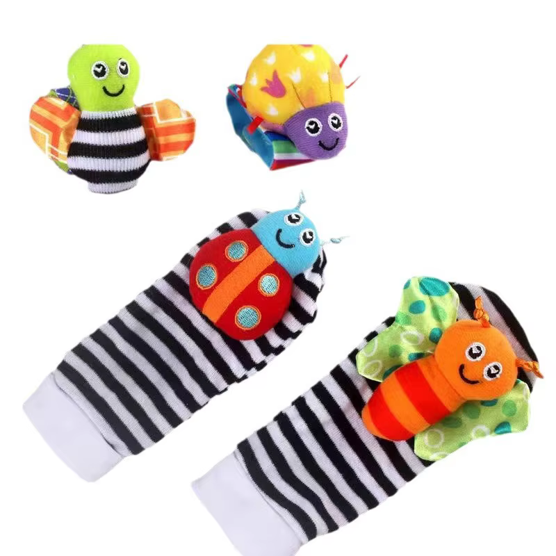 Calcetines sonajero para bebés – Pulsera educativa calmante - imagen 2