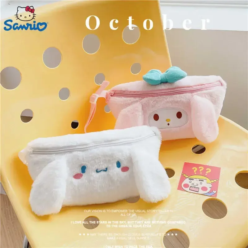 Bolsa de cosméticos Kuromi para niñas – Compacta Sanrio con cierre de perlas - imagen 2