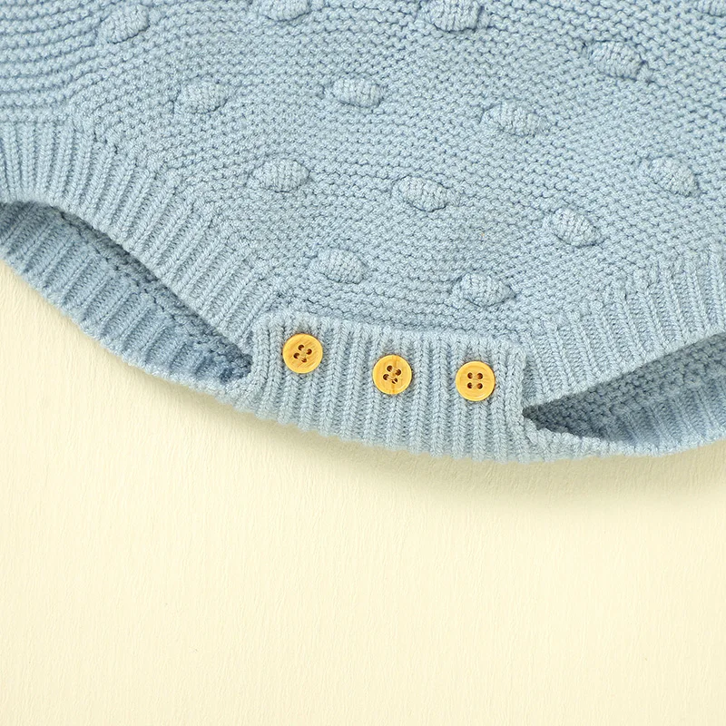 2 unids/set de monos para niña recién nacida de 0 a 18 meses, mono tejido sin mangas con tirantes rosas, sombreros, ropa, traje de Otoño Invierno - imagen 5