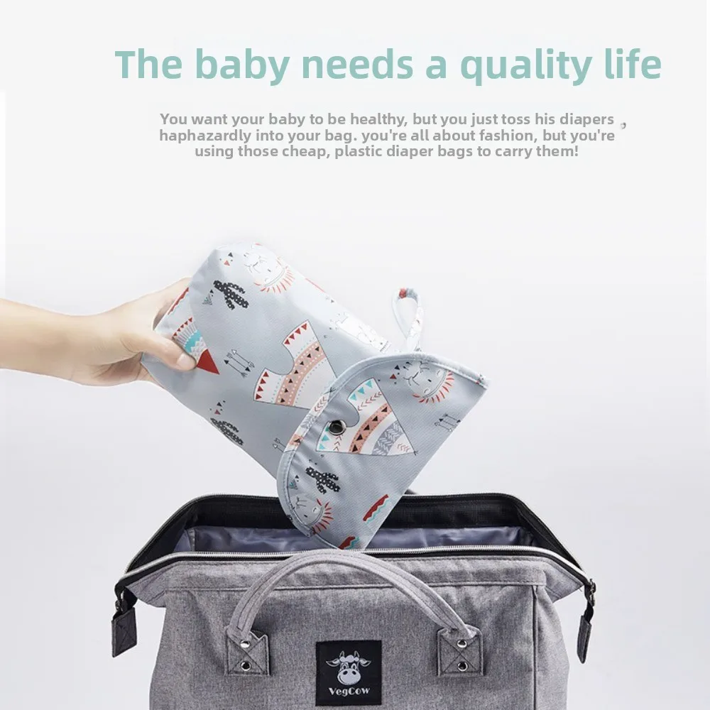 New Multi-functional Diaper Bag Waterproof Reusable Diaper Organizer Storage Organizer Wet Dry Pack Care - imagen 3