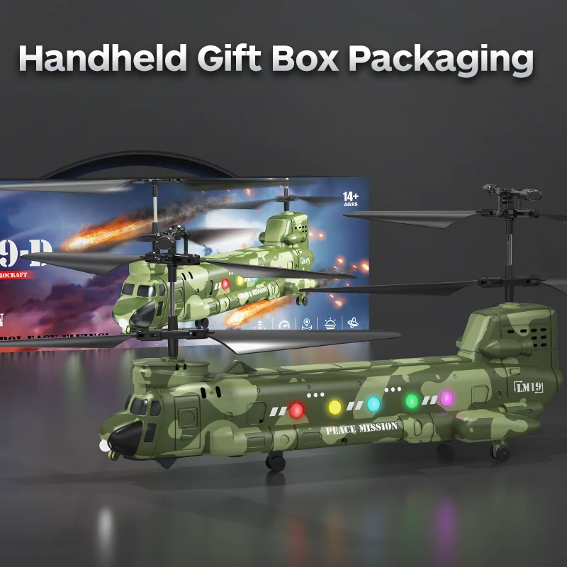 Helicóptero RC con cámara 2,4G Avión de Control remoto FPV Drones 4CH HD fotografía aérea avión juguetes para niños regalos para adultos - imagen 5