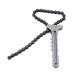 Llave de cadena ajustable para filtro de aceite de coche
