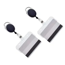 Carrete retráctil de insignia transparente ABS zinc para enfermera