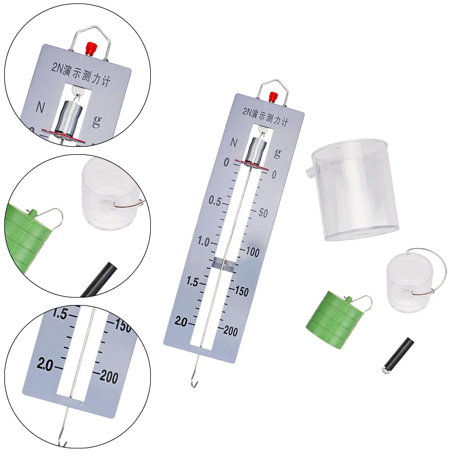 Archimedes Principle Kit Spring Scale Teaching Props for Home Learn Students
