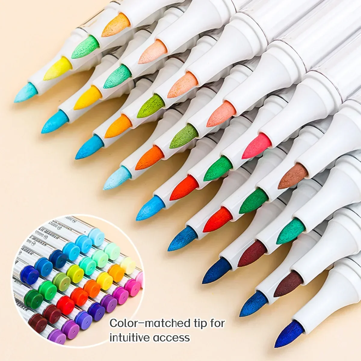 Languo-rotulador acrílico de cabeza suave para pintura de artista, manualidades Diy de secado rápido, bolígrafos de pintura acrílica de Graffiti para estudiantes, seguros para niños - imagen 5