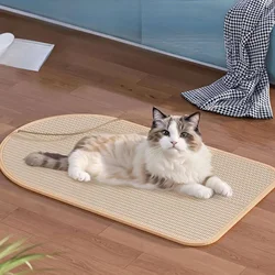 Rascador sisal para gatos almohadilla de pared resistente duradero