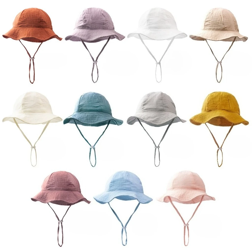 Gorro solar transpirable de algodón para bebé - imagen 5