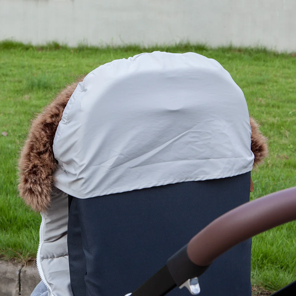 Cochecito de invierno para bebé con funda cálida impermeable - imagen 2