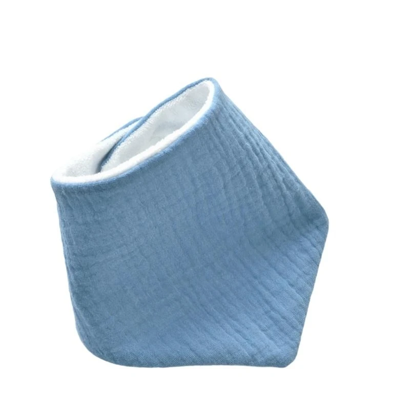 Babero para dentición bebé M76C, babero cómodo para babear, toalla para Saliva, paño algodón para eructar para recién y - imagen 4