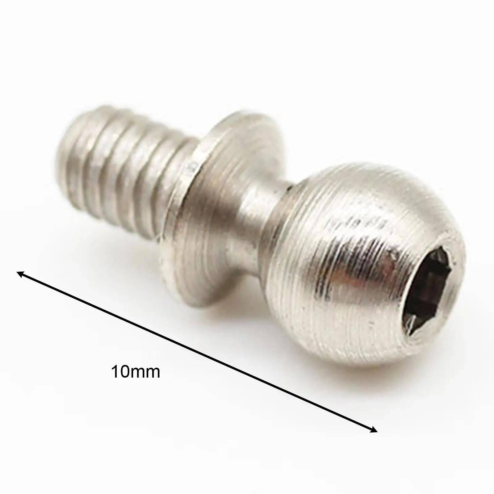 10 Pieces Metal Ball Head Screws Fixing for Wltoys 124010 124008 124007 124016 124017 124018 124019 1:14 Scale RC Model Car