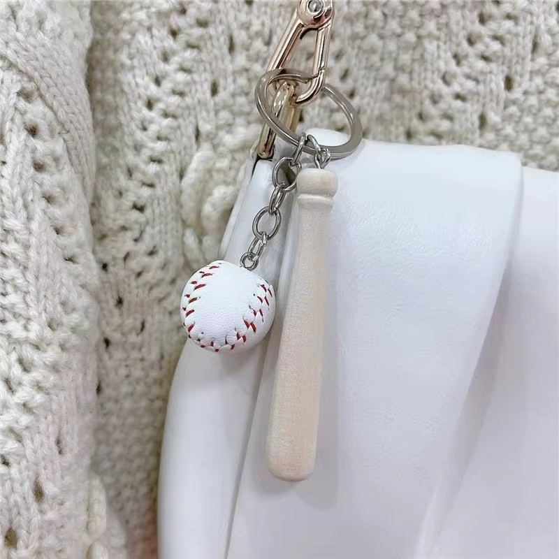 Llavero tenis infantil – Diseño raqueta y béisbol para mochila - imagen 5