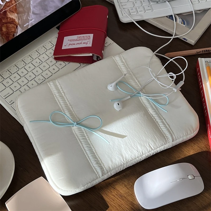 Funda bonita para ordenador portátil con lazo para Macbook Air13.3 13,6 Pro14 15 para Dell Samsung Huawei Ipad 9,7-11 pulgadas bolsa para tableta portátil - imagen 5