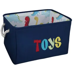 Canasta de lona plegable para organizar cuarto infantil