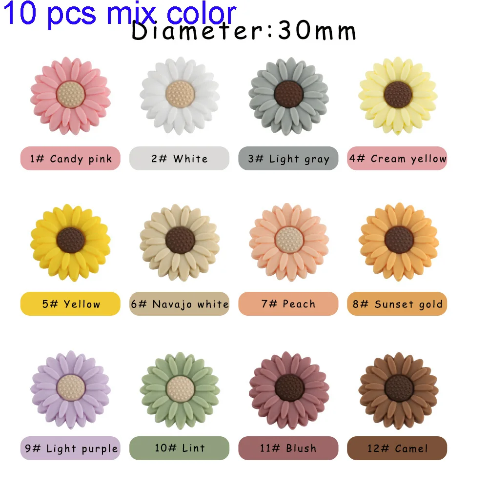 10pcs flower Mix