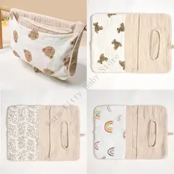 Bolsa organizadora para riel de cuna XXFE – Algodón suave con acceso rápido