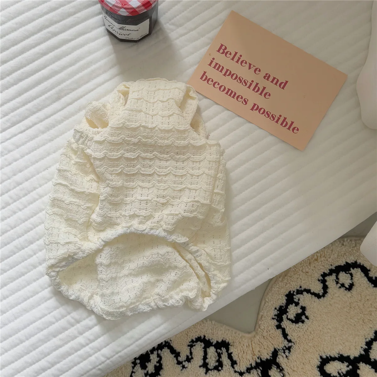 Vestido de falda de burbuja con lazo para mascotas, ropa para perros y gatos, falda abombada de primavera, vestidos para perros pequeños, ropa para cachorros - imagen 4