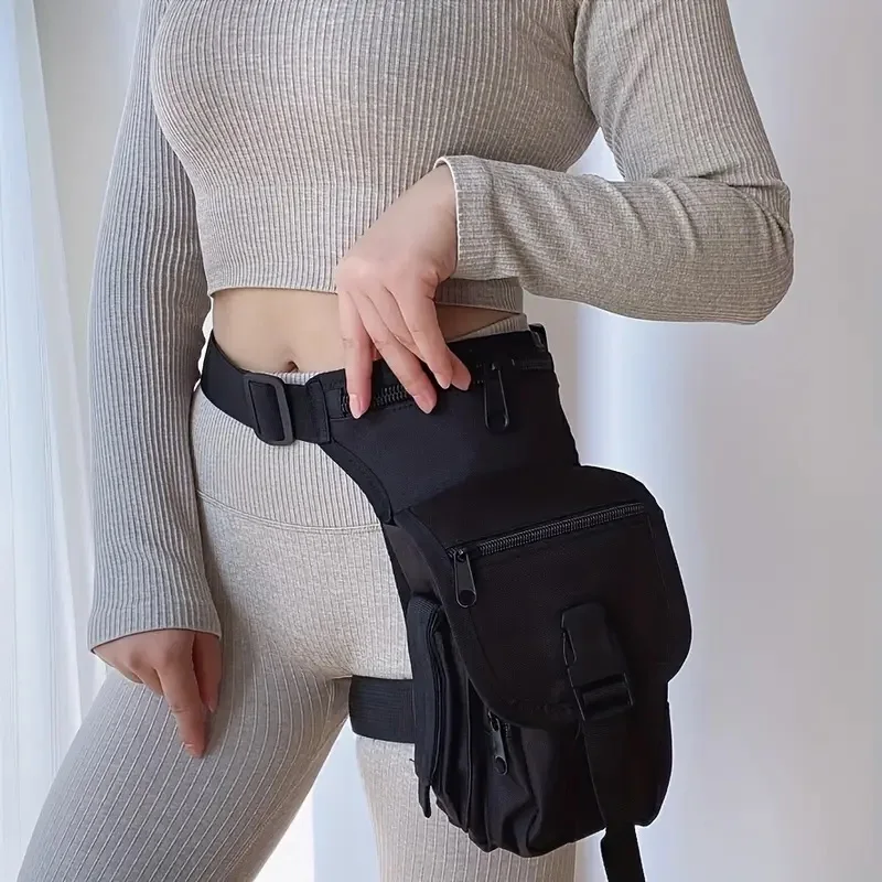 1 Uds. Riñonera deportiva multifuncional de tela Oxford para ciclismo al aire libre, pesca, resistente al agua, para senderismo/Camping/viajes - imagen 4